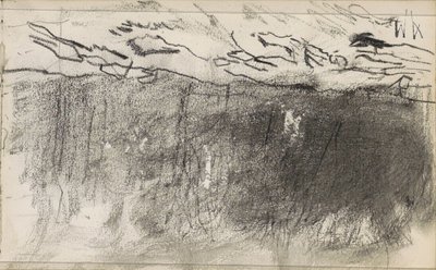 Field at the edge of a forest by Anton Mauve