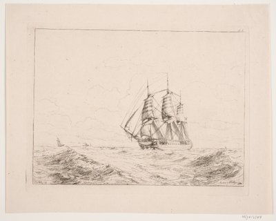A Line Ship by Anton Melbye