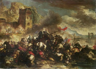 Cavalry Skirmishes Between Crusaders and Turks by Antonio Calza