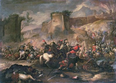 Cavalry Skirmishes Between Crusaders and Turks by Antonio Calza