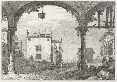 Views: The Portico with the Lantern by Antonio Canaletto