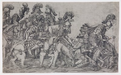 Eight Horsemen Crossing a River by Antonio Fantuzzi