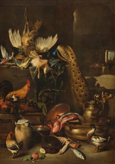 The Larder, probably c. 1650-1660 by Antonio Maria Vassallo