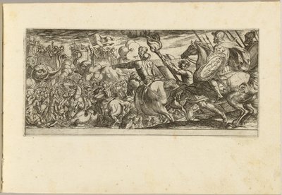 Cavalry Attack on a Walled Fortress by Antonio Tempesta