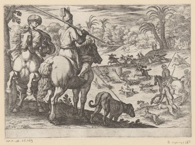 Ostrich Hunt by Antonio Tempesta