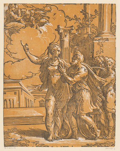 Emperor Augustus and the Tiburtine Sibyl by Antonio da Trento