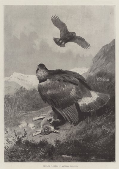 Highland Poachers by Archibald Thorburn