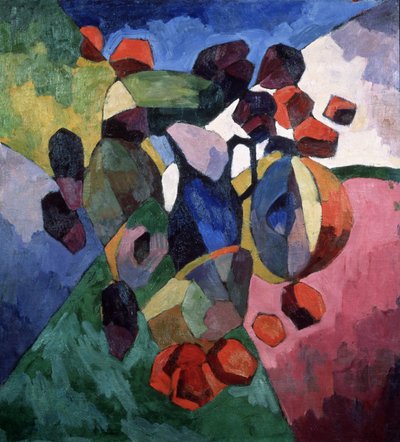 Blue Jug and Fruits by Aristarkh Vasilievic Lentulov