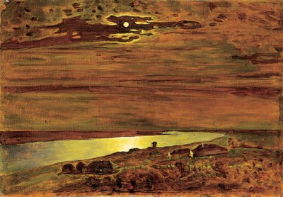 Moonlit Night on the Dnepr by Arkip Ivanovic Kuindzi