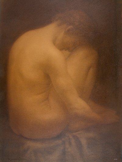 Male Nude Seated by Armand Rassenfosse