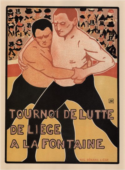 Wrestling Tournament, Liège by Armand Rassenfosse