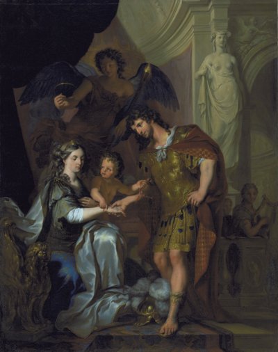 The Wedding of Alexander and Roxana (?) by Arnold Houbraken