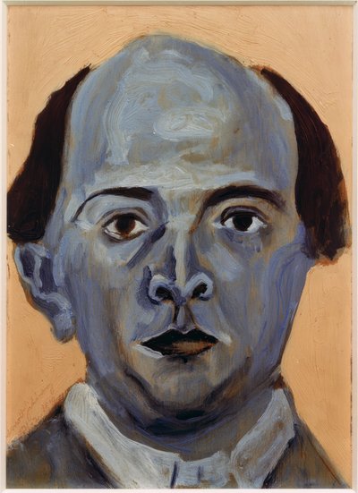 Blue Self-Portrait by Arnold Schönberg