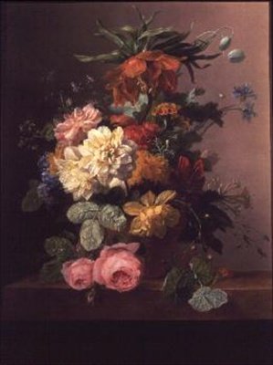 Still Life of Flowers by Arnoldus Bloemers