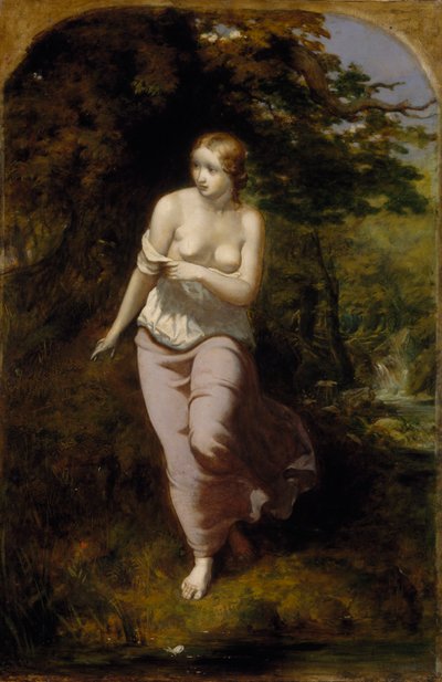 Musidora Bathing, 1849 by Arthur Hughes