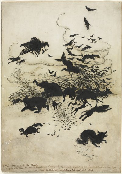 The Wren and the Bear by Arthur Rackham