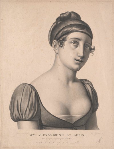 Alexandrine (1793-1867) Saint-Aubin by Artist Unknown