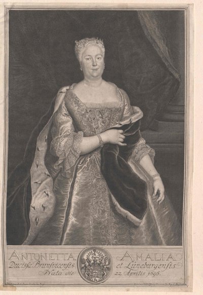 Princess Antoinette Amalie of Brunswick-Wolfenbüttel by Artist Unknown