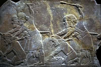 Ashurbanipal at the Battle of Til-Tuba by Assyrian