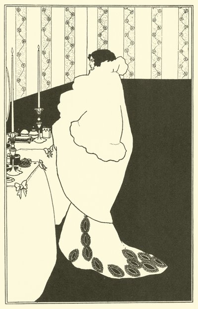 La Dame aux Camelias by Aubrey (after) Beardsley