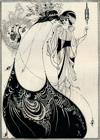 The Peacock Girl by Aubrey Beardsley