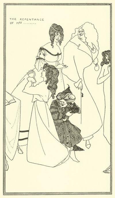 The Repentance by Aubrey Beardsley