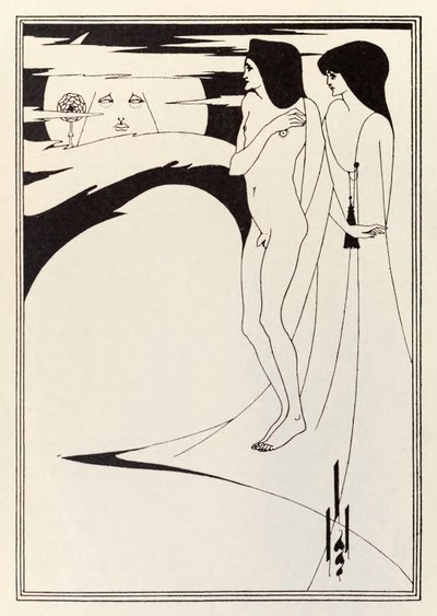 The Woman and the Moon by Aubrey Beardsley