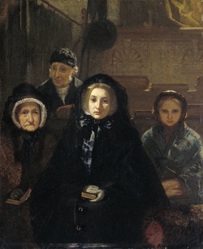 Early to Church by August Allebe