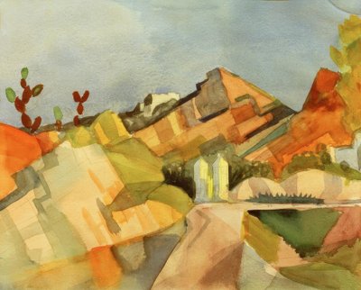 Rocky Landscape by August Macke