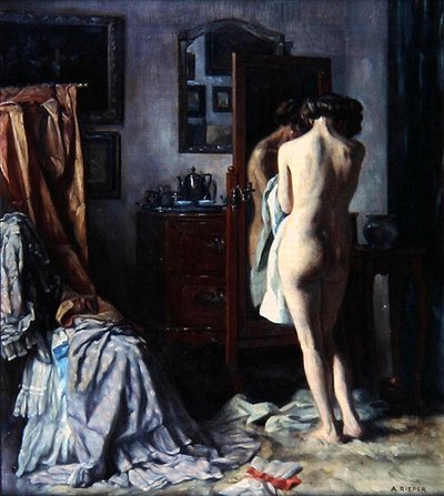 The Boudoir, c.1910 by August Rieper