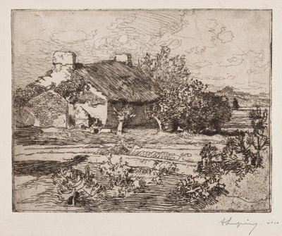 Old Bourrine, House of the Marsh, Vendée by Auguste Louis Lepère