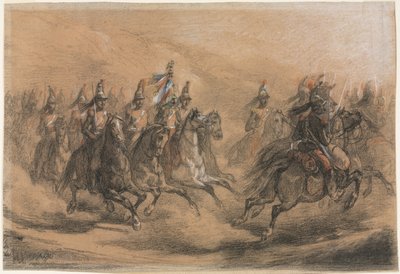 Cavalry Charge by Auguste Raffet