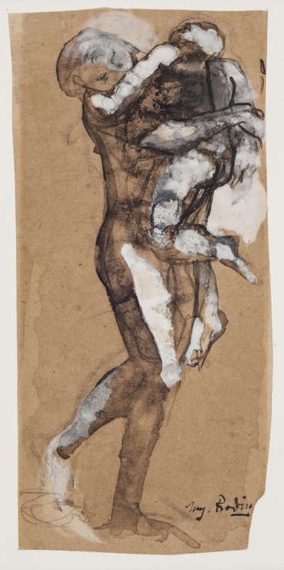 Woman Carrying a Boy by Auguste Rodin