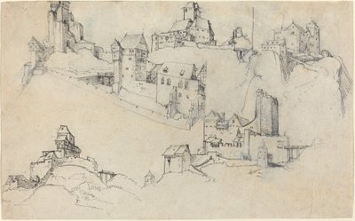 Hilltop Castles, c. 1546 by Augustin Hirschvogel