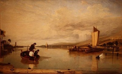Dead Calm: Boats off Cowes Castle by Augustus Wall Callcott