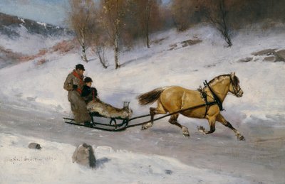 Sledge Ride by Axel Hjalmar Ender