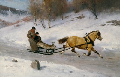 Sledge Riding by Axel Hjalmar Ender