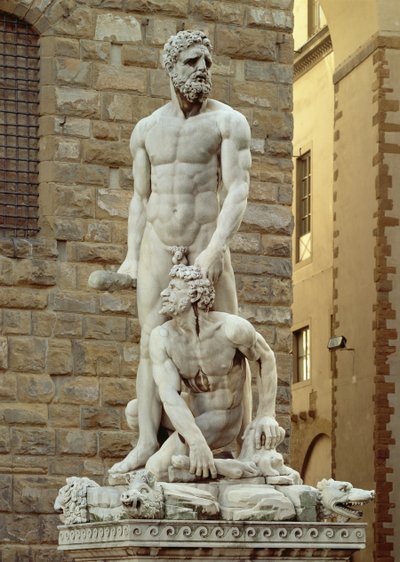 Statue of Hercules and Cacus, 1534 by Baccio Bandinelli