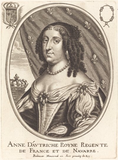 Anne of Austria by Balthasar Moncornet