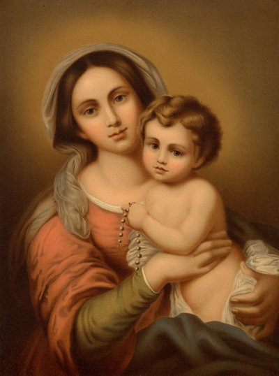 Madonna with the Child by Bartolome Esteban after Murillo