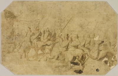 A Company of Horsemen by Battista Franco