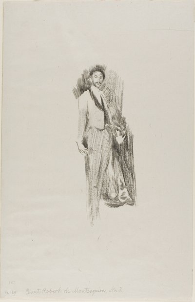 Count Robert de Montesquiou by Beatrix Godwin Whistler