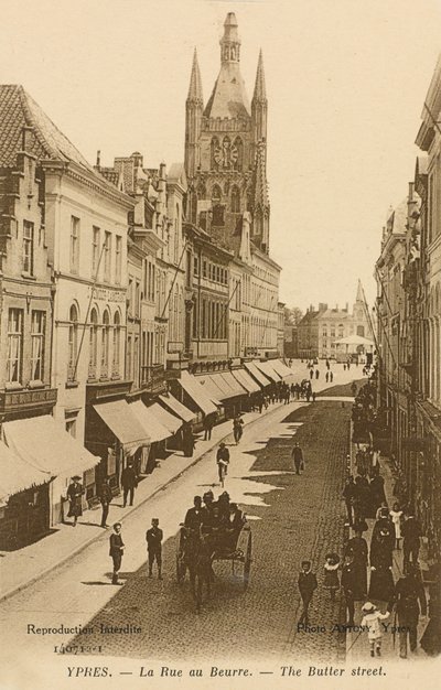 The Rue au Buerre, Ypres by Belgian Photographer