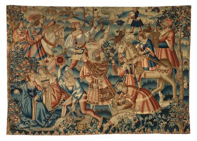 Tapestry, Month of April, from Tournai by Belgian School