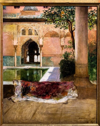 Courtyard of the Alhambra by Benjamin Constant