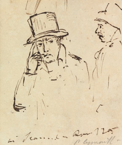 Studies of Men with Hats by Benjamin Robert Haydon