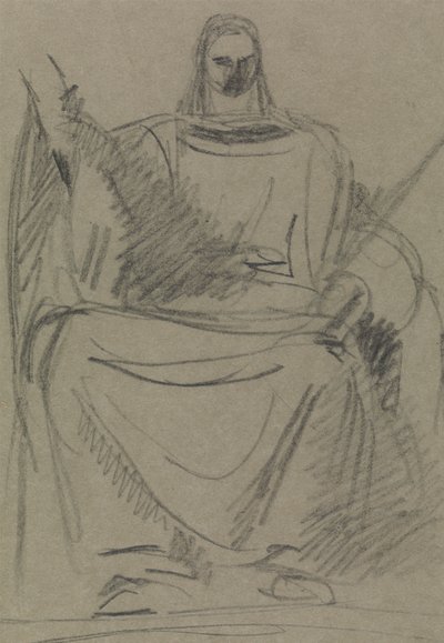 Study of a Seated Male Figure by Benjamin Robert Haydon