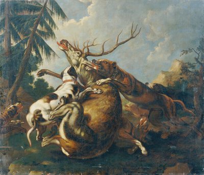 Deer Hunt by Benno Raffael Adam