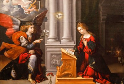 The Annunciation by Benvenuto Tisi da Garofalo