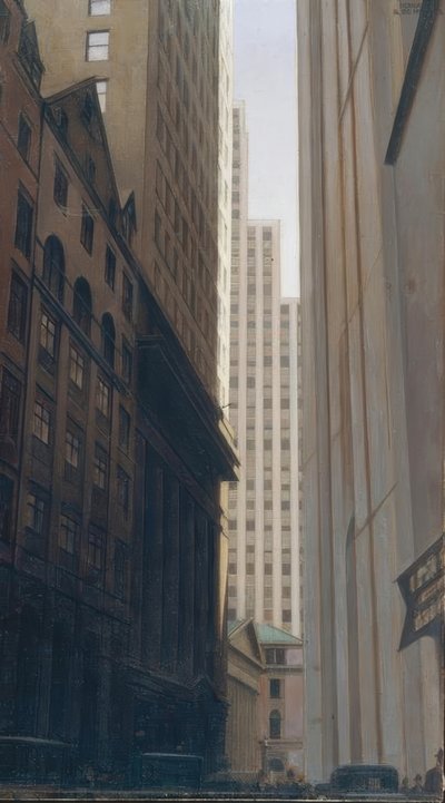 View of Wall Street by Bernard Boutet de Monvel